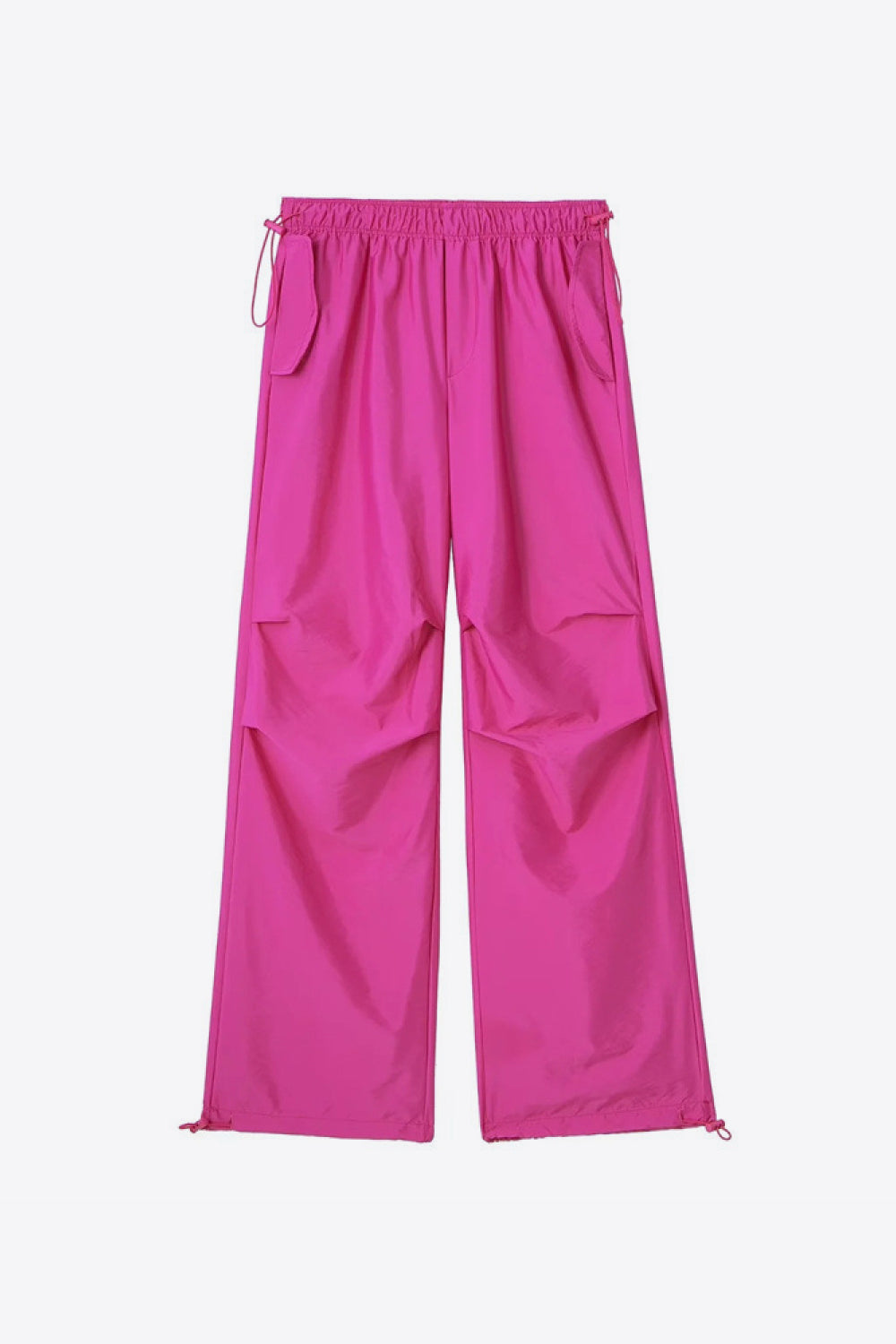 Drawstring Waist Pants with Pockets